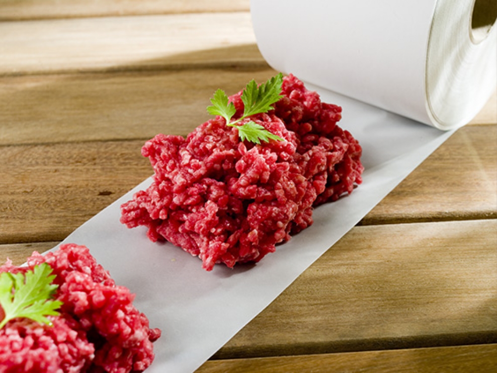 Mince paper, waxed paper in reels for mince and burger forming machine